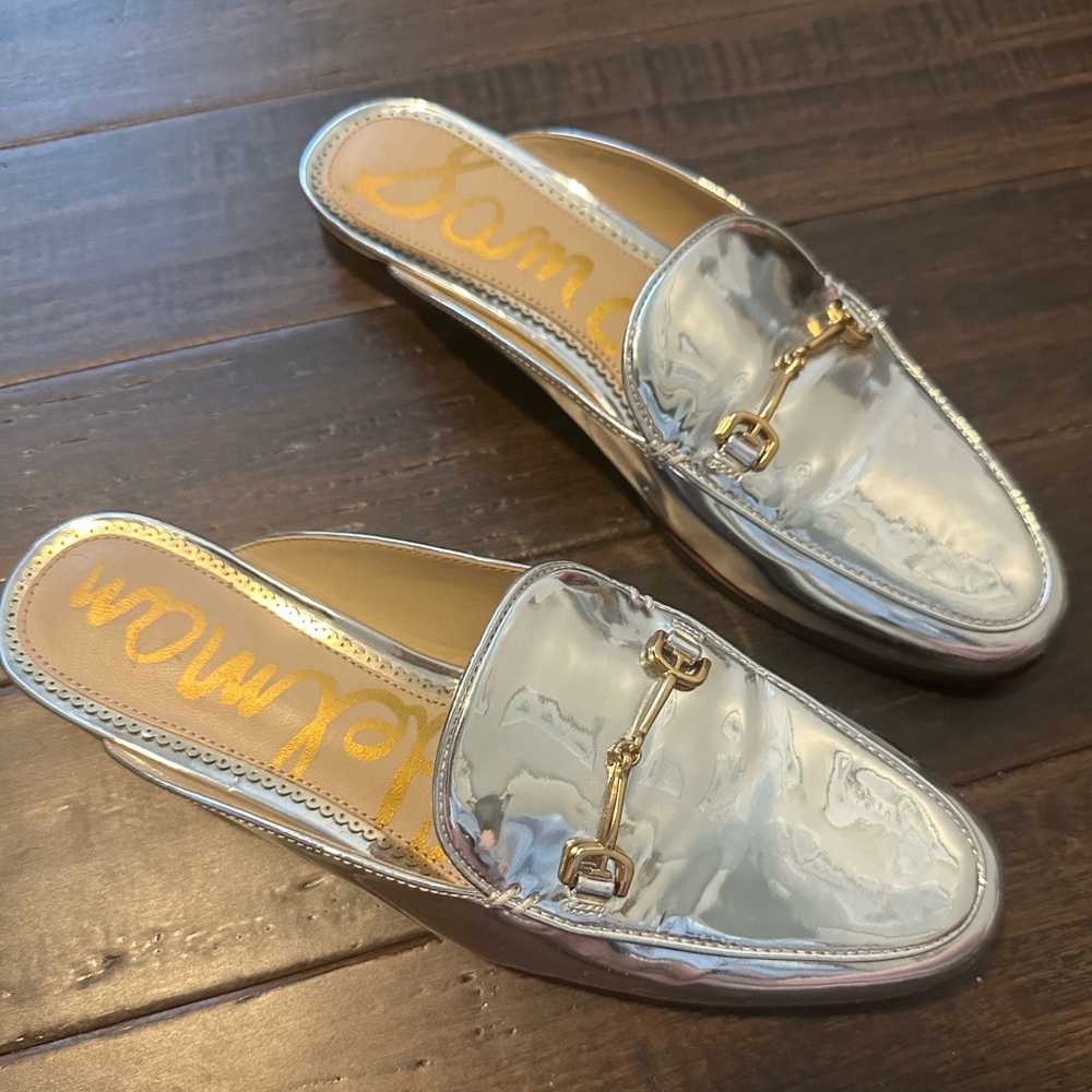 Sam Edelman Silver Linnie Mule - Picture 3 of 5